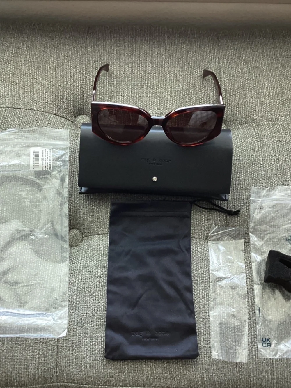 rag & bone 58mm Round Sunglasses